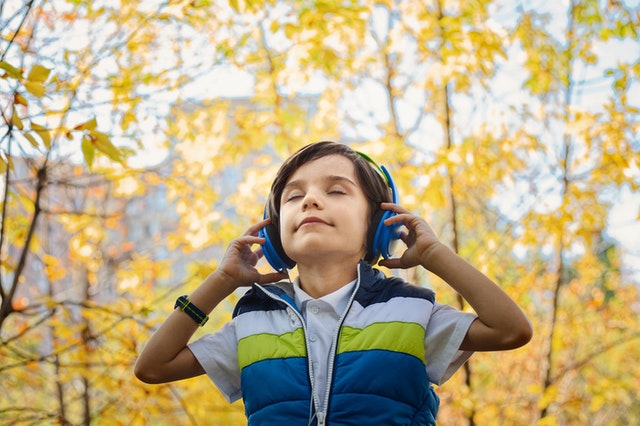 baby with hearing aid